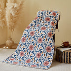 Tavira Floral Leaf Cotton Bath Towel — main product photo