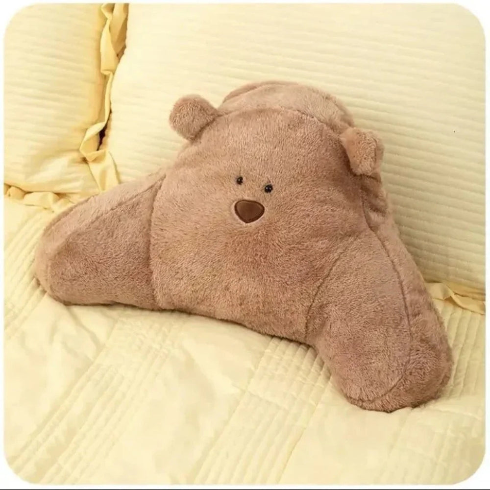 Teddy Shape Waist Backrest Cushion — material texture close-up
