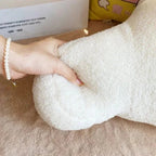 Teddy Shape Waist Backrest Cushion — product in use