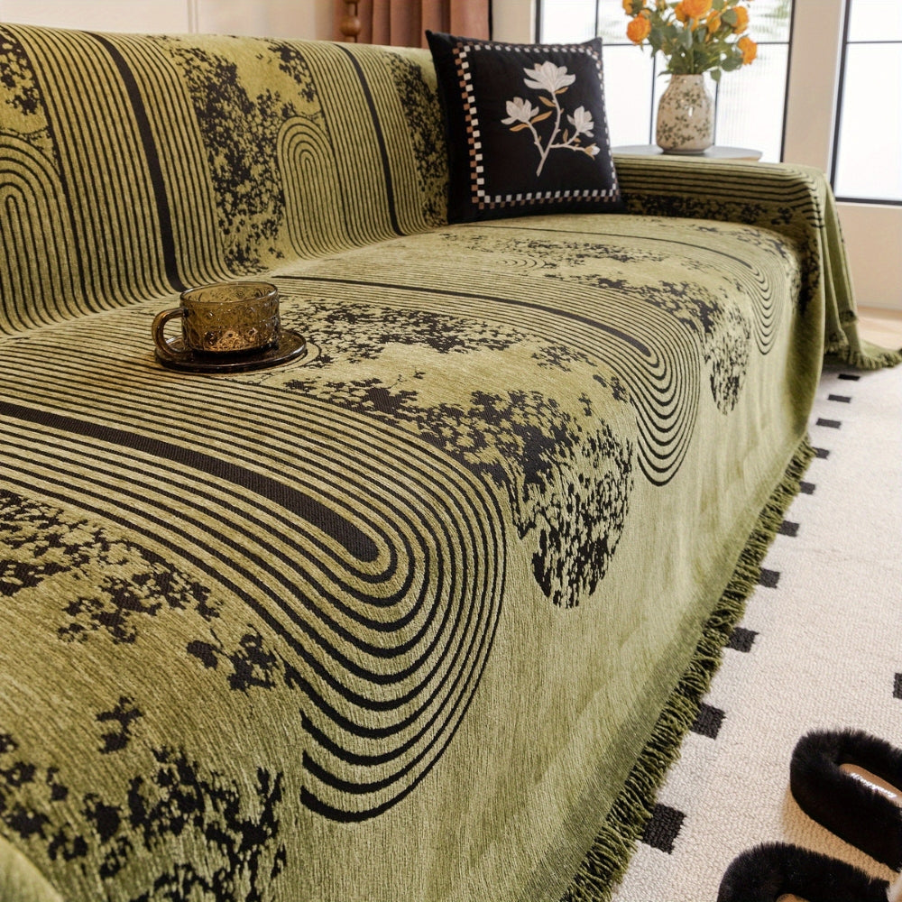 Mosaic Lines Pattern Sofa Cover — additional view