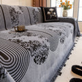 Mosaic Lines Pattern Sofa Cover — alternate angle view