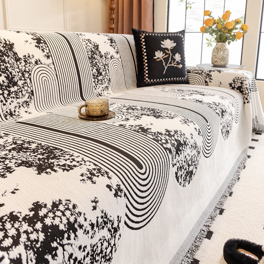 Mosaic Lines Pattern Sofa Cover — main product photo