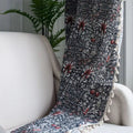 Thistle Ebonleaf Floral Tapestry Curtain — alternate angle view