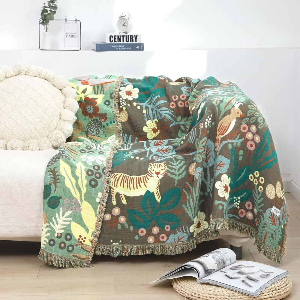 Tiger's Lair Reversible Blanket — main product photo