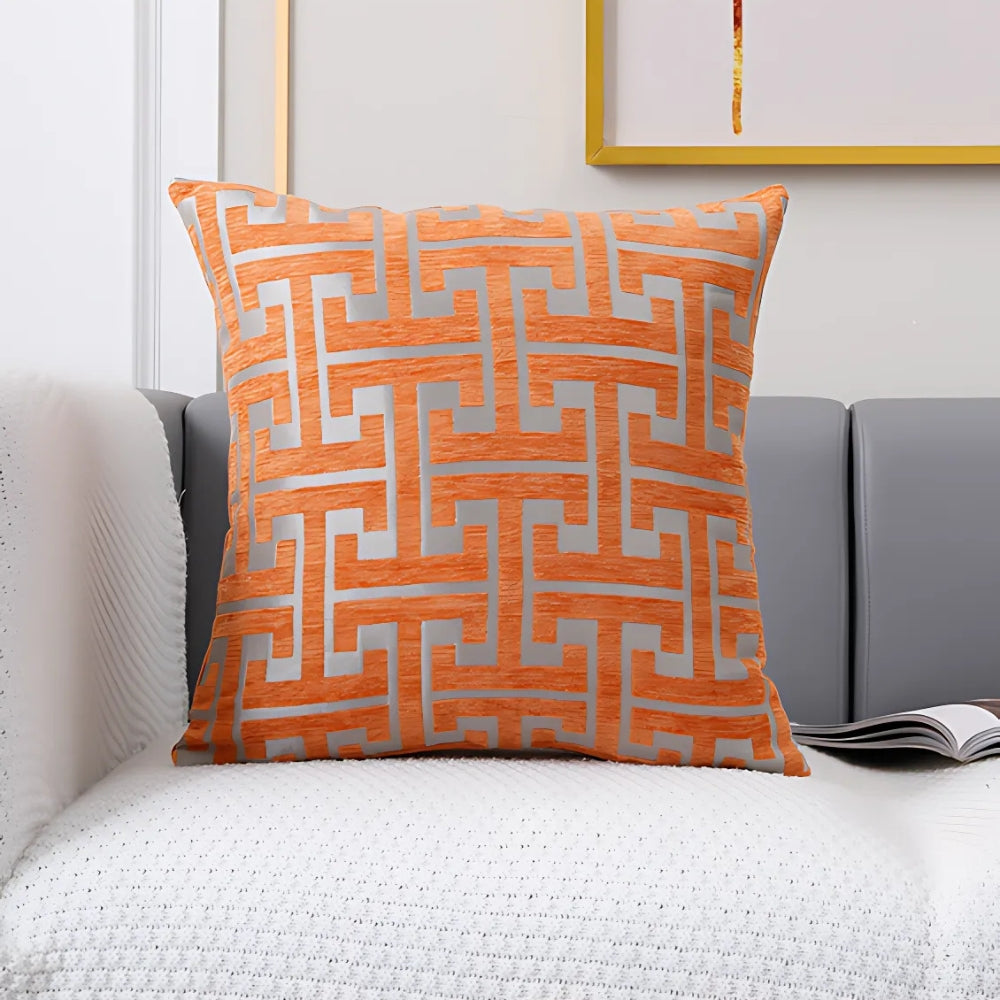Timeless Maze Pattern Cushion Cover — alternate angle view