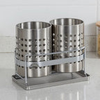 Trivent Stainless Kitchen Cutlery Organiser — size and scale reference