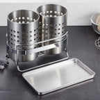Trivent Stainless Kitchen Cutlery Organiser — product close-up