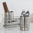 Trivent Stainless Kitchen Cutlery Organiser — lifestyle shot