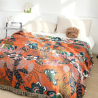 Tropic Twilight Cotton Blanket — product detail view