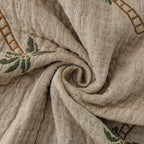 Tropical Palm Tree Reversible Cotton Blanket — additional view
