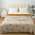 Tropical Palm Tree Reversible Cotton Blanket — main product photo