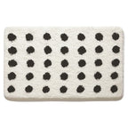 Tufted Plush Polka Dot Bath Mat — lifestyle shot