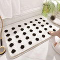 Tufted Plush Polka Dot Bath Mat — additional view