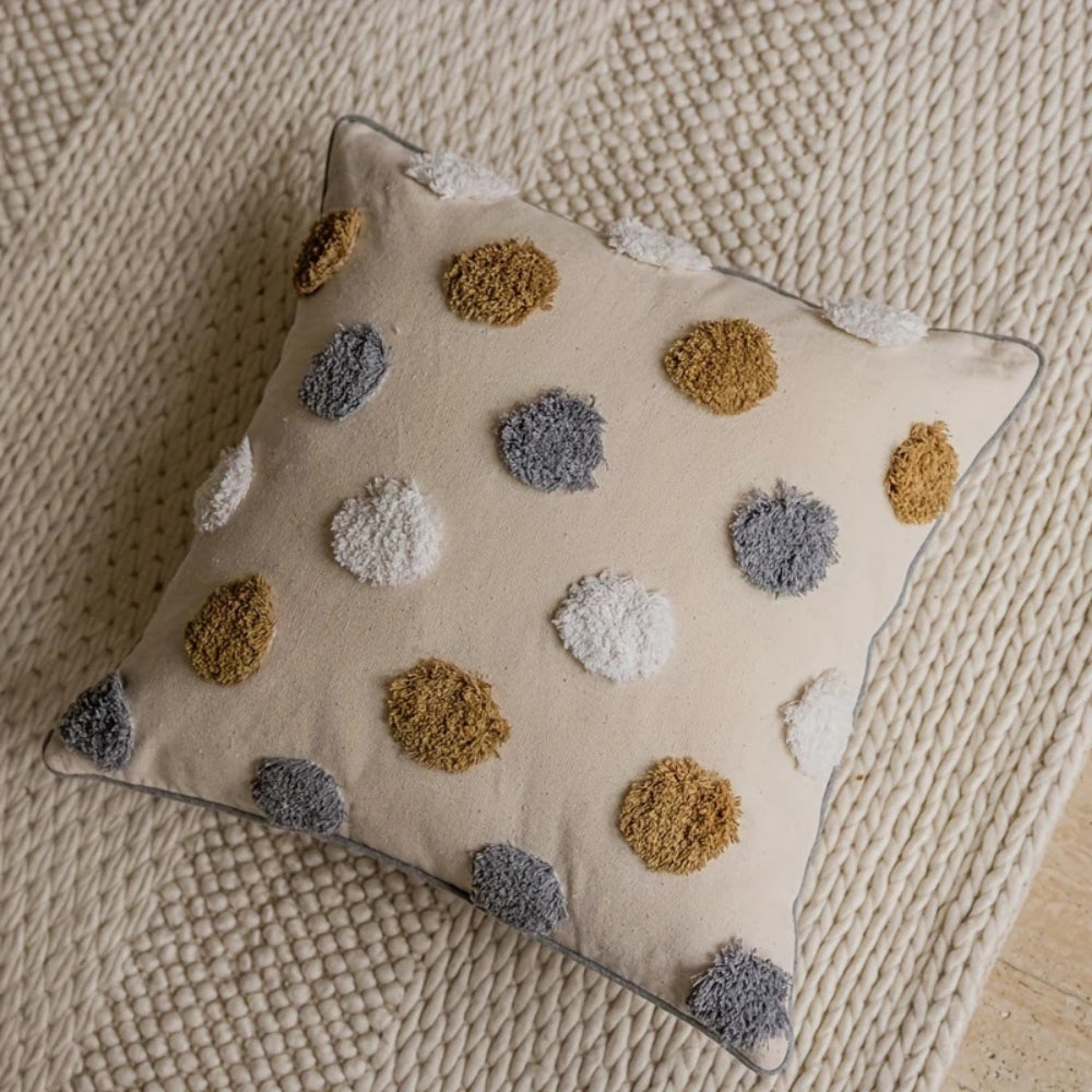 Valmora Polka Dot Cushion Cover — product detail view