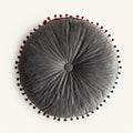 Veloura Round Vintage Quilted Ottoman Cushion Pad