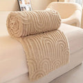 Velura Arch Plush Blanket — material texture close-up