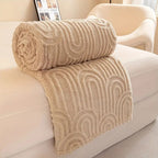 Velura Arch Plush Blanket — material texture close-up
