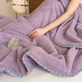 Veluvia Bouclé Plush Winter Blanket — product close-up