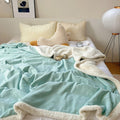 Solène Floral Embossed Sherpa Blanket — size and scale reference