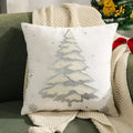 Velvet Christmas Tree Decorative Cushion Cover — size and scale reference