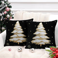 Velvet Christmas Tree Decorative Cushion Cover — alternate angle view