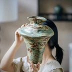 Venus Sculpted Ceramic Flower Vase — lifestyle shot