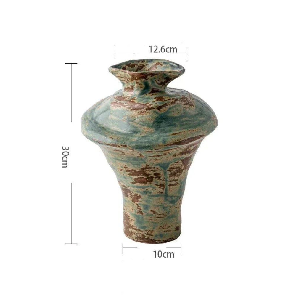 Venus Sculpted Ceramic Flower Vase — alternate angle view