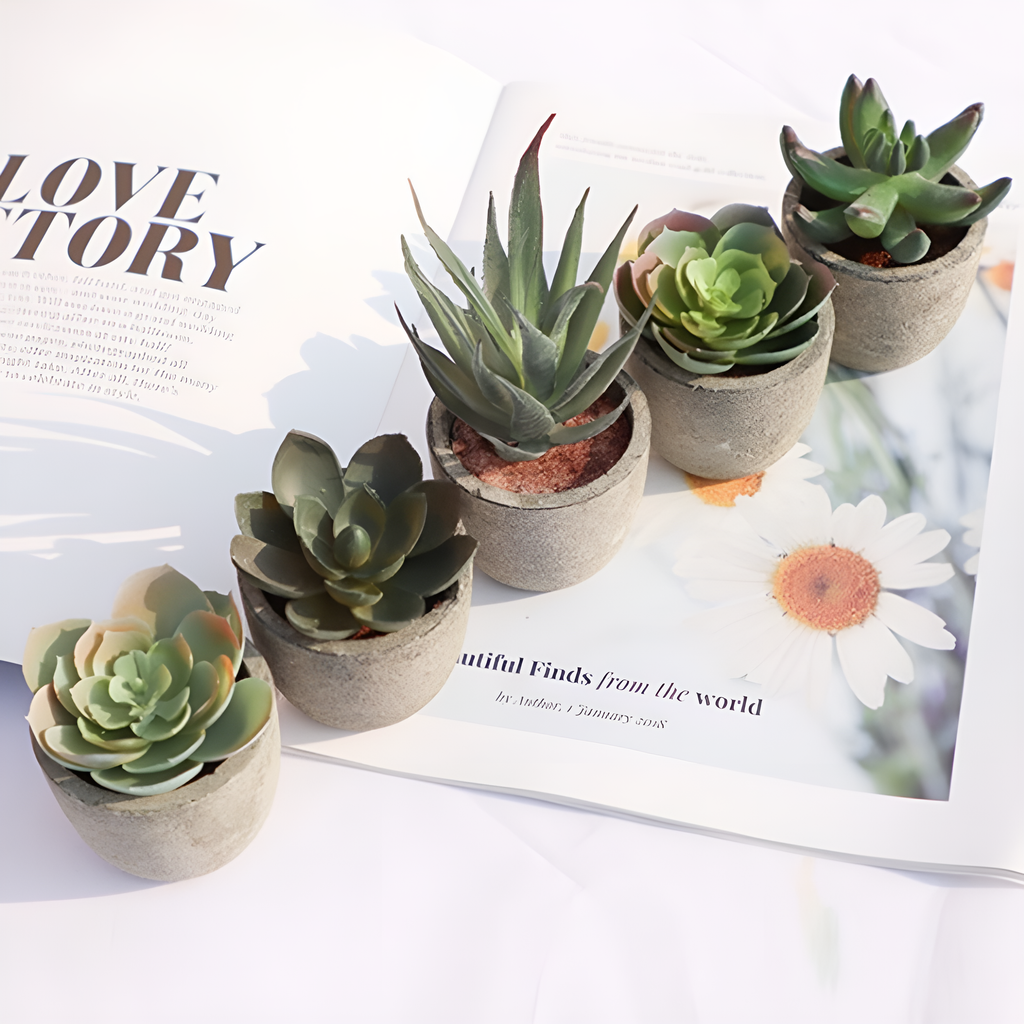 Verdea Artificial Succulent Plant Decor — product detail view