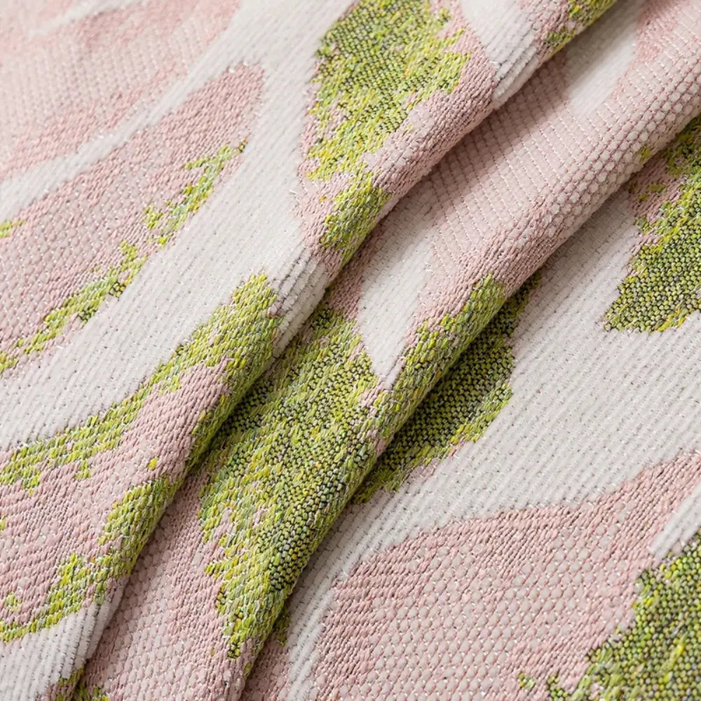Verdure Leaf Pattern Chenille Sofa Cover — size and scale reference