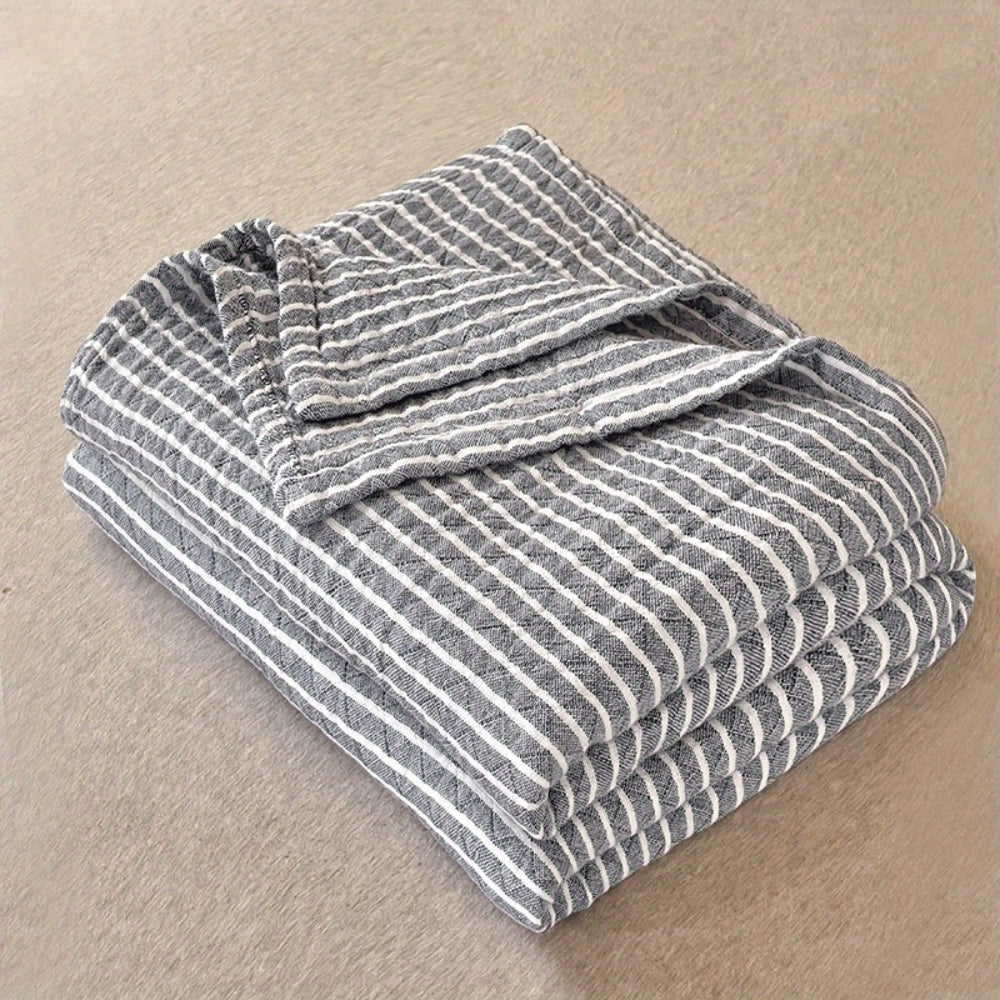 Vinci Contemporary Striped Bed Blanket — additional view