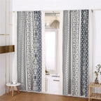 Vintage Bohemian Diamond Print Curtain — main product photo