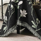 Vintage Floral Chenille Sofa Cover — product close-up