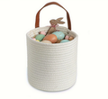 Woven Cotton Rope Hanging Basket | 2pc Set — additional view