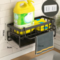 Wall Mounted Sponge Soap Dish Towel Rack — alternate angle view
