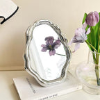 Wave Sculptural Tabletop Mirror — product in use