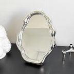 Wave Sculptural Tabletop Mirror — alternate angle view