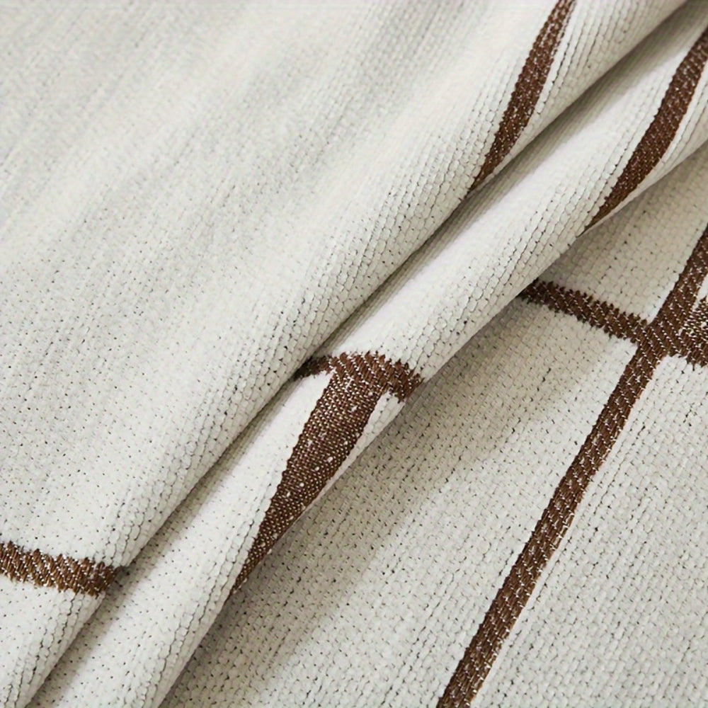 Wavy Stripe Boho Sofa Cover — lifestyle shot