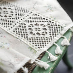 Whimsical Meadow Lace Curtain — product detail view