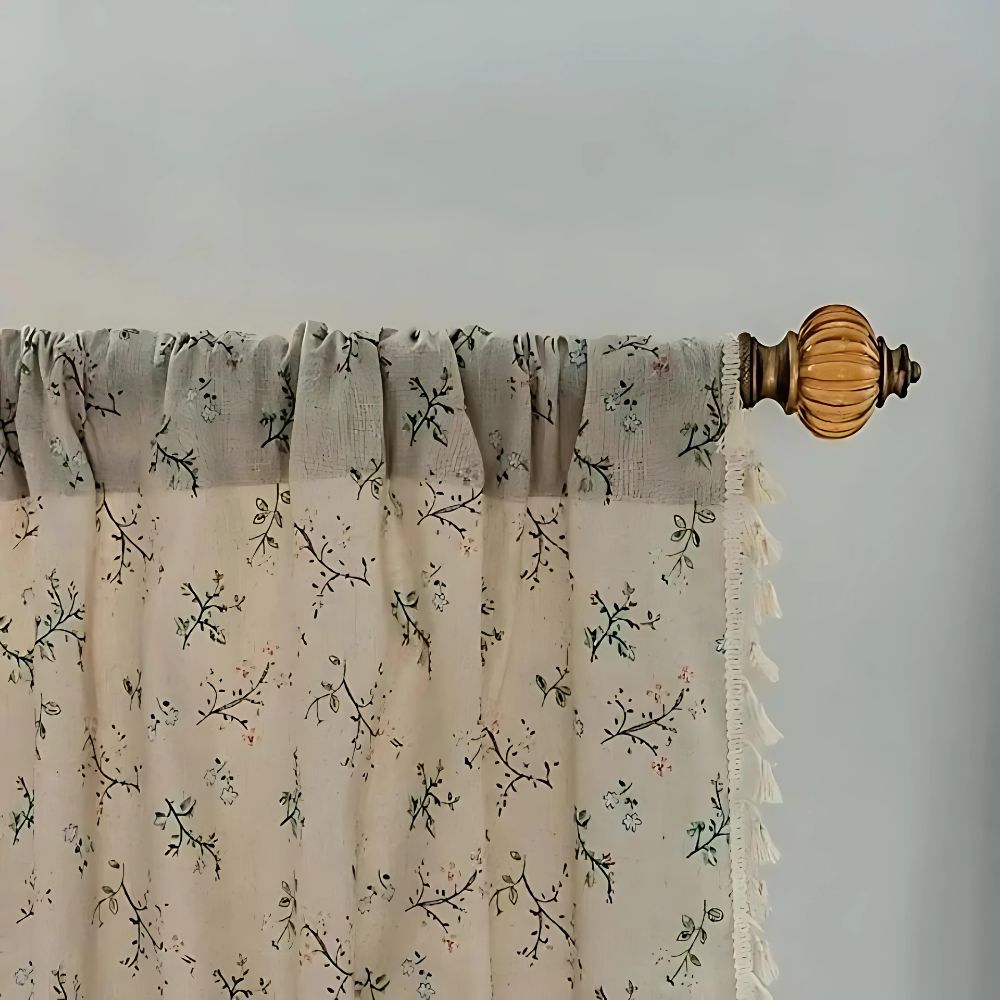 Whimsical Meadow Lace Curtain — product close-up