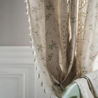 Whimsical Meadow Lace Curtain — alternate angle view