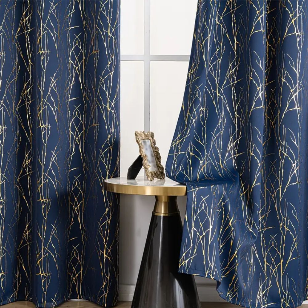Whispering Forest Vein Blackout Curtain — product detail view