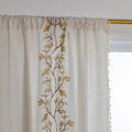 Willow Floral Elegance Tassel Curtain — alternate angle view