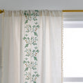 Willow Floral Elegance Tassel Curtain — additional view