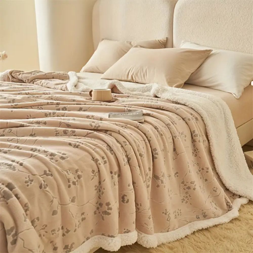 Winter Garden Plush Blanket — main product photo