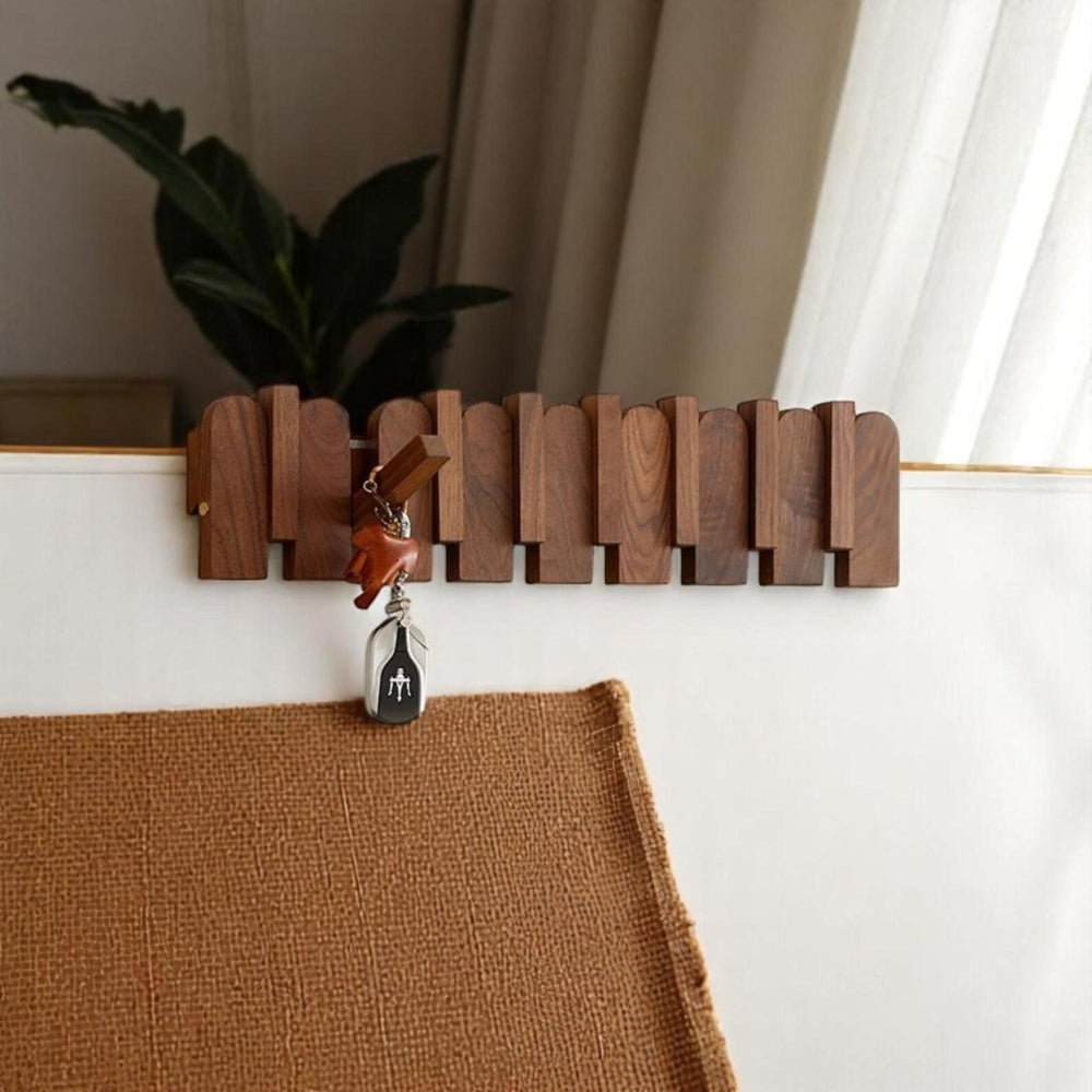 Piano Wooden Hook Wall Coat Rack — lifestyle shot