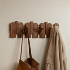 Piano Wooden Hook Wall Coat Rack — product in use