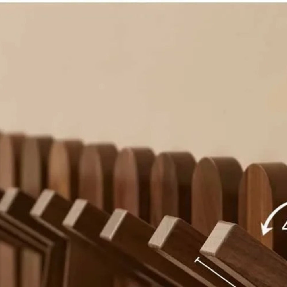 Piano Wooden Hook Wall Coat Rack — size and scale reference