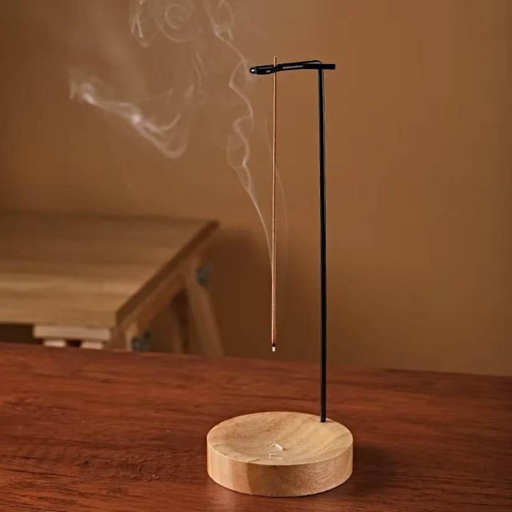 Wooden Incense Burner with Metal Holder — additional view