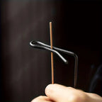 Wooden Incense Burner with Metal Holder — size and scale reference