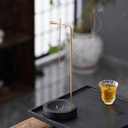 Wooden Incense Burner with Metal Holder — product close-up